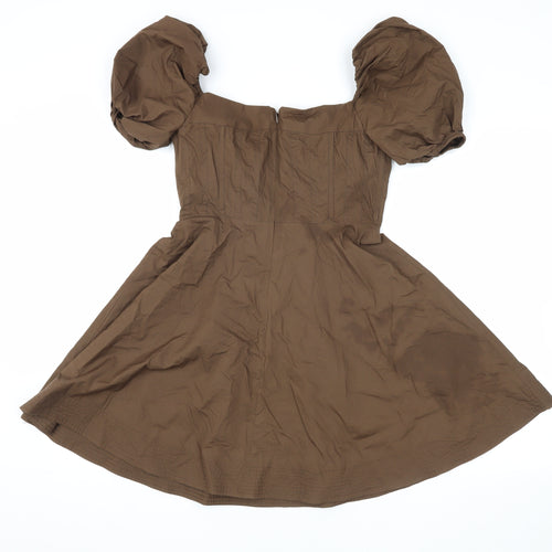 Bardot Women's Brown A-Line Short Dress