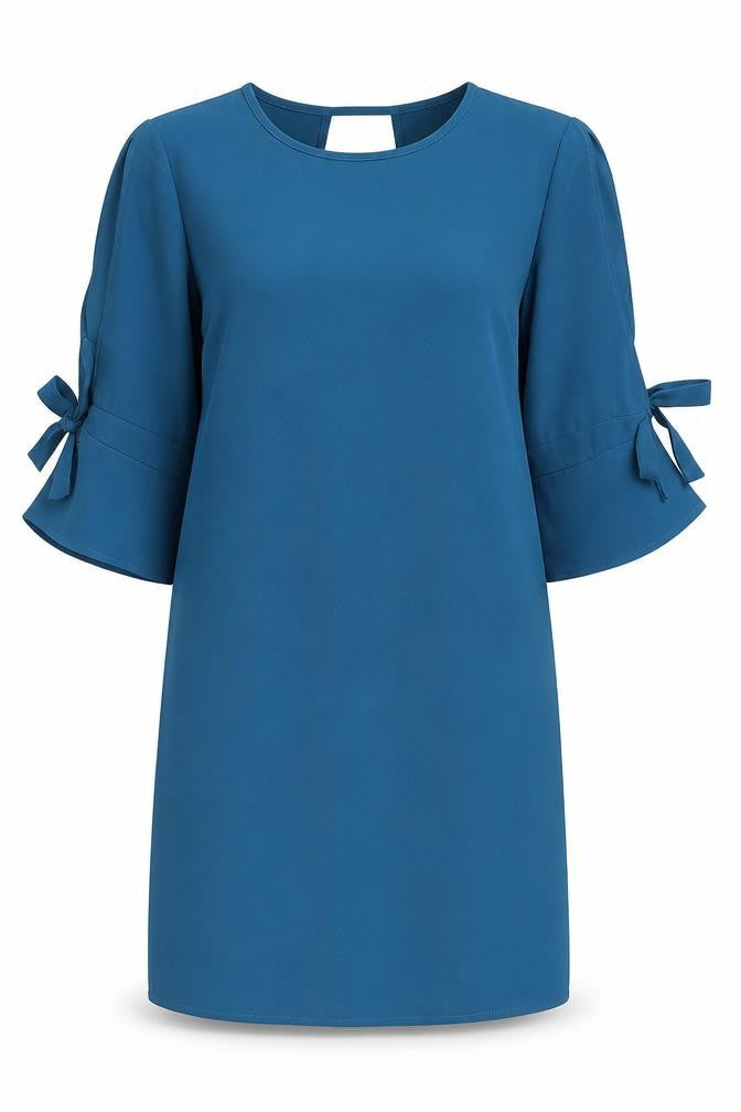 Front view of Apricot Women's Blue Dress UK, size 10