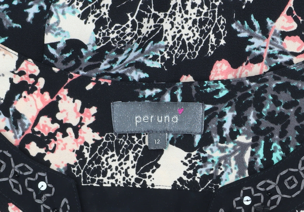M&S Women's Multicoloured Floral Dress, Size 12