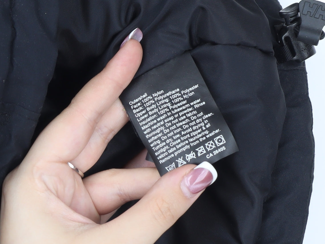 Helly Hansen Men's Black Hooded Windbreaker Jacket L