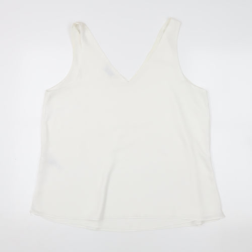 Wallis Women's Ivory Tank Top, Size 16, V-Neck