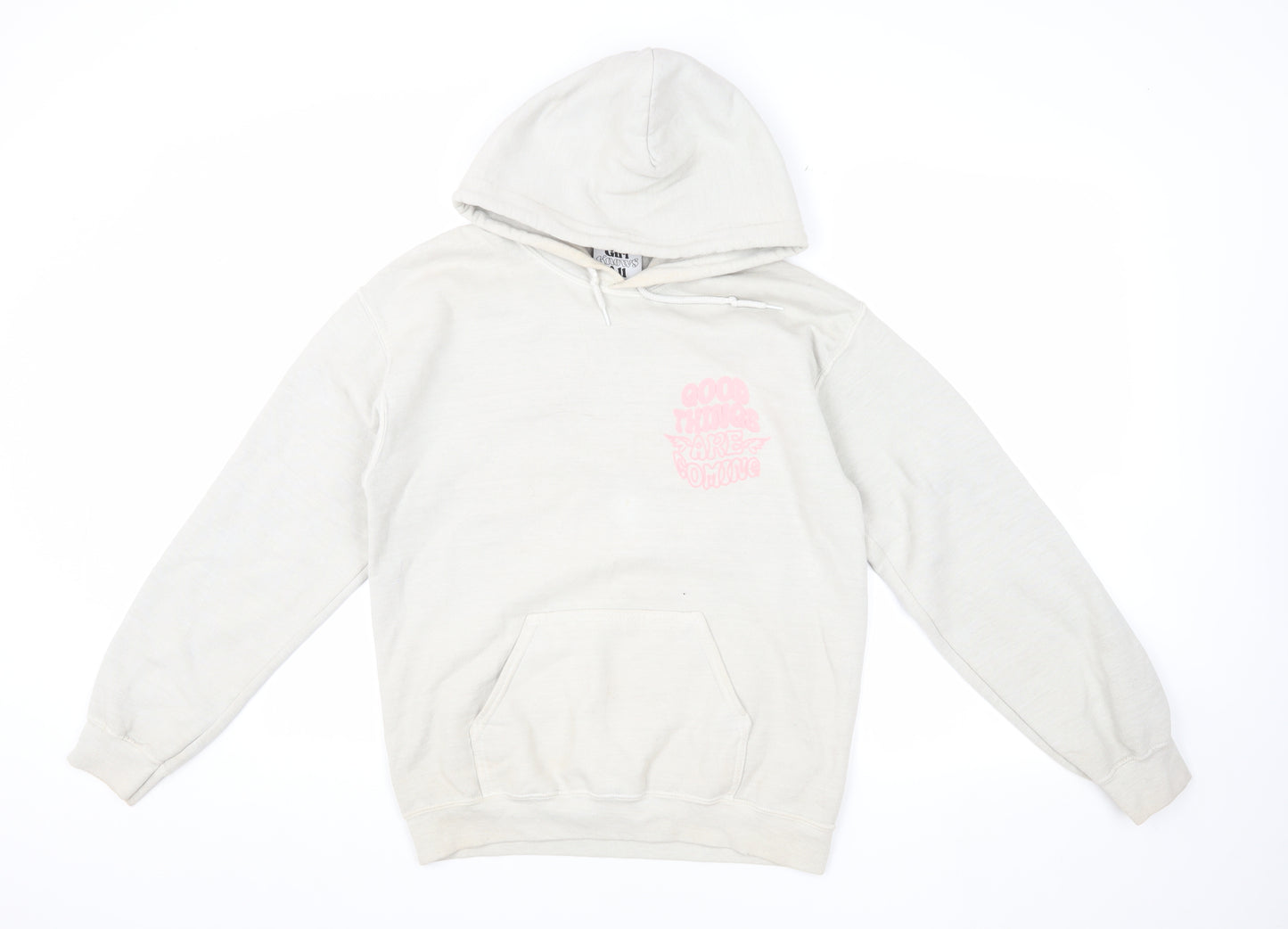 Girl Knows All Women's White XS Pullover Hoodie