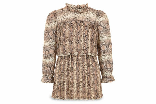 Front view of River Island Women’s Multicolour Animal Print Dress