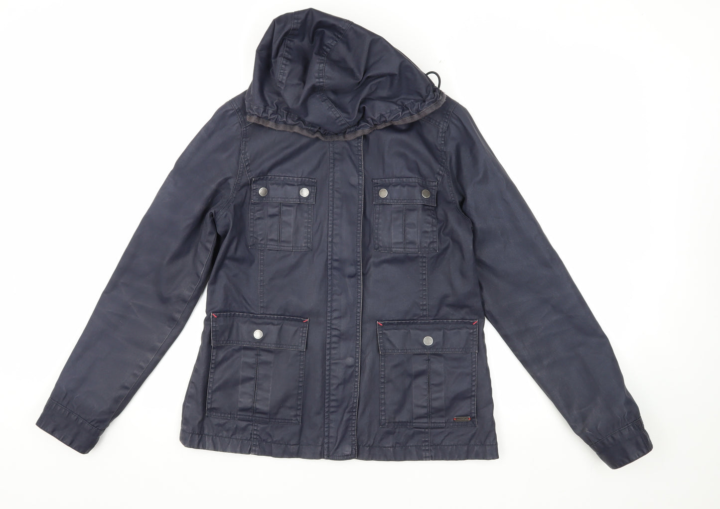 White Stuff Women's Blue Parka Jacket Size 8