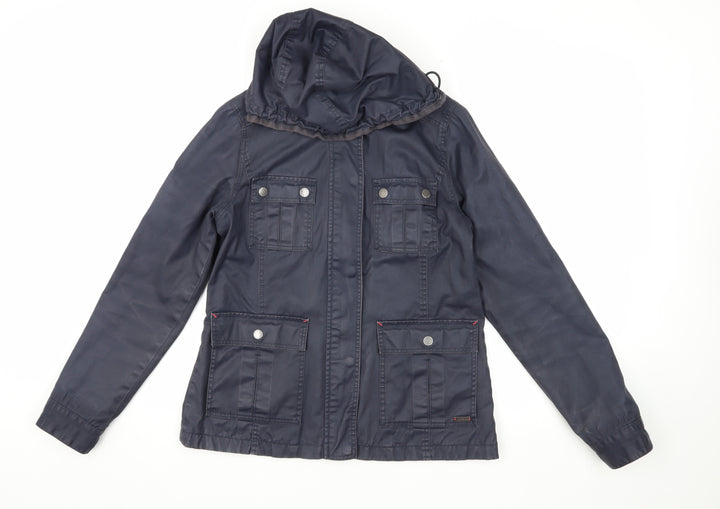 White Stuff Women's Blue Parka Jacket Size 8