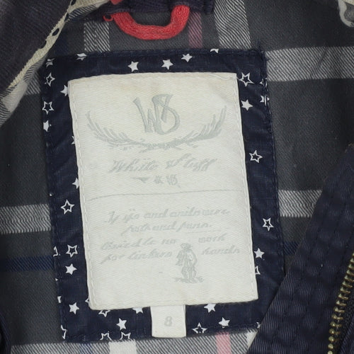 White Stuff Women's Blue Parka Jacket Size 8