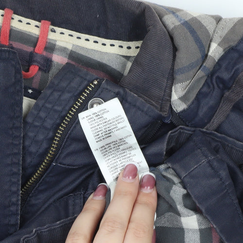 White Stuff Women's Blue Parka Jacket Size 8