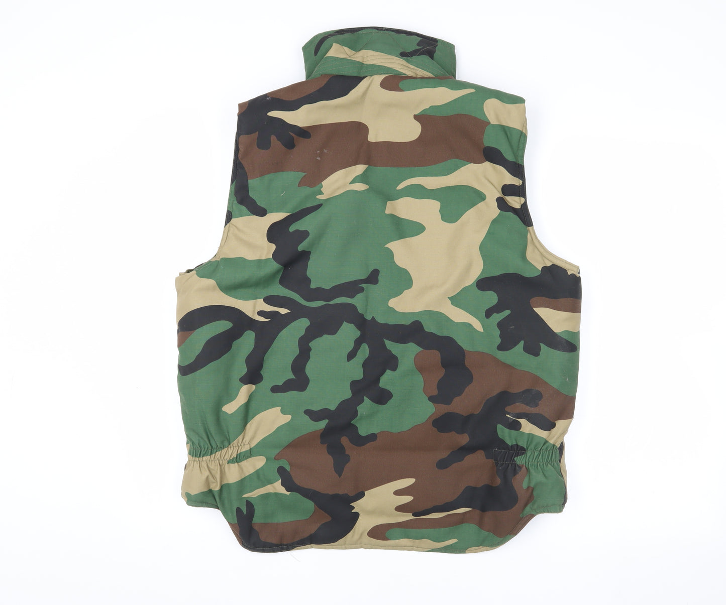 Men's Camouflage Waistcoat S with Zipped Pockets