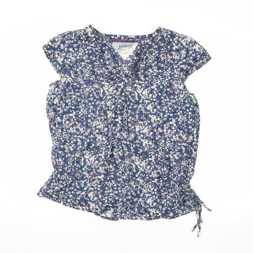 Manning Women's Floral Blouse V-Neck Multicoloured Size 12