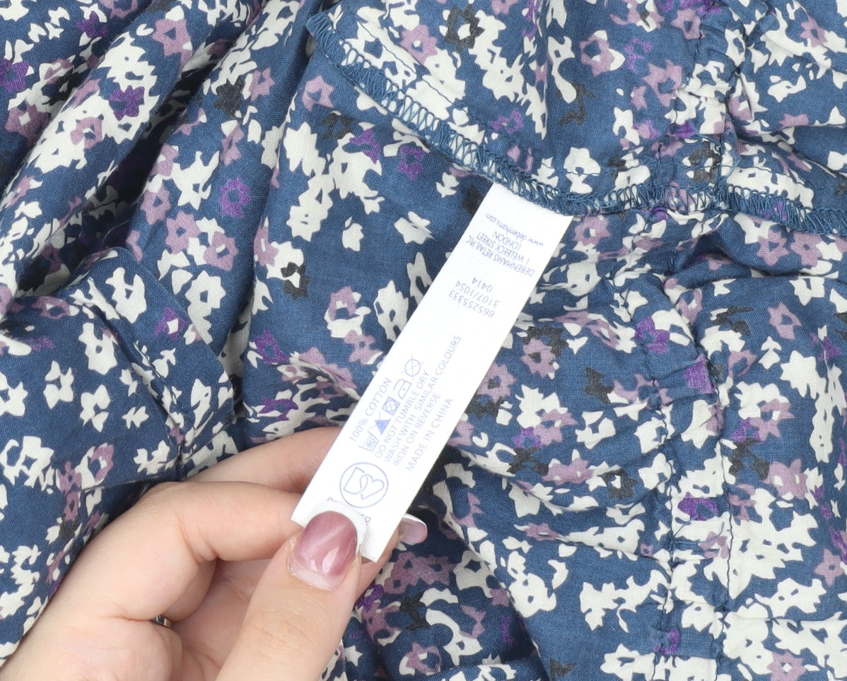 Manning Women's Floral Blouse V-Neck Multicoloured Size 12