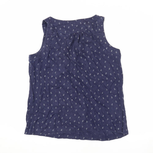 kew 159 Women's Blue Cotton Tank Top - L
