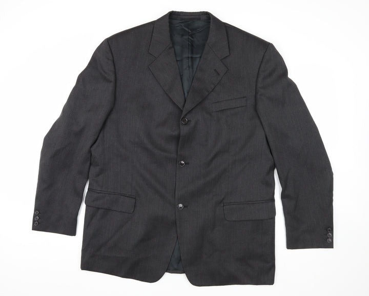 Horne Brothers Men's Grey Blazer Size 44R Regular Fit