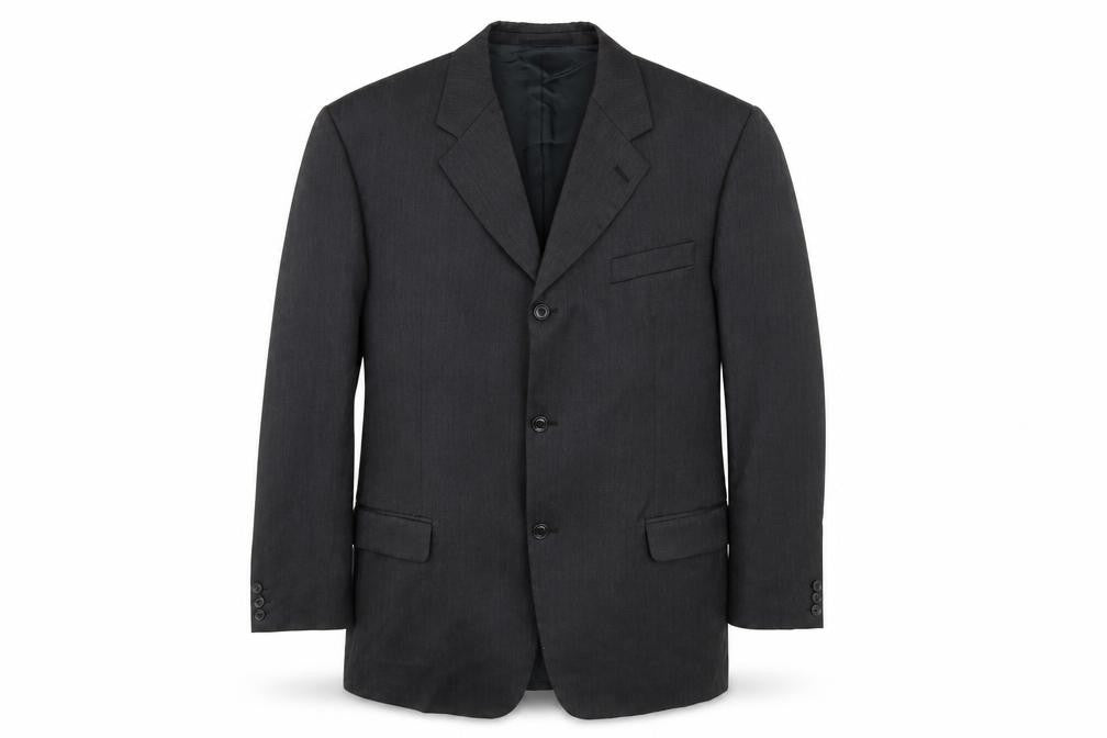 Front view of Horne Brothers Men's Grey Blazer, size 44R, Regular Fit
