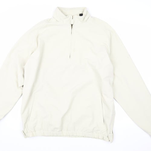 Callaway Men's Beige 1/4 Zip Golf Sweatshirt L