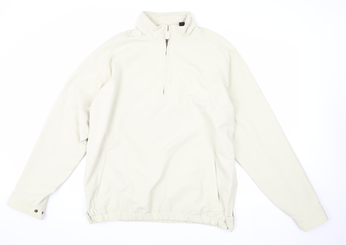 Callaway Men's Beige 1/4 Zip Golf Sweatshirt L