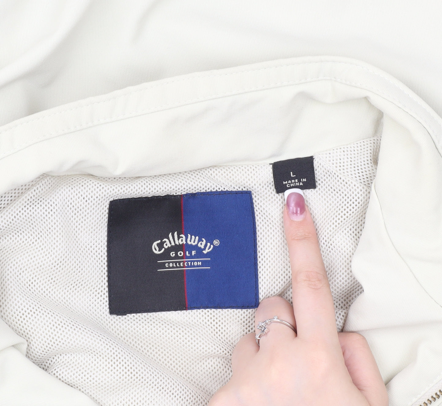 Callaway Men's Beige 1/4 Zip Golf Sweatshirt L