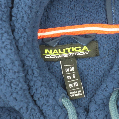 Nautica Women's Blue Fleece Hoodie Size 10