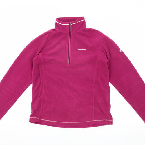 Craghoppers Women's Pink Fleece Pullover Size 10