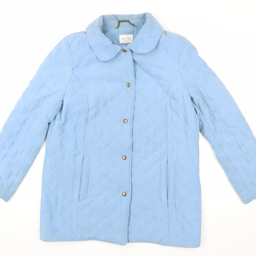 Eastex Women's Blue Quilted Coat, Size 12, Lined