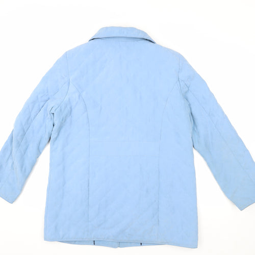 Eastex Women's Blue Quilted Coat, Size 12, Lined