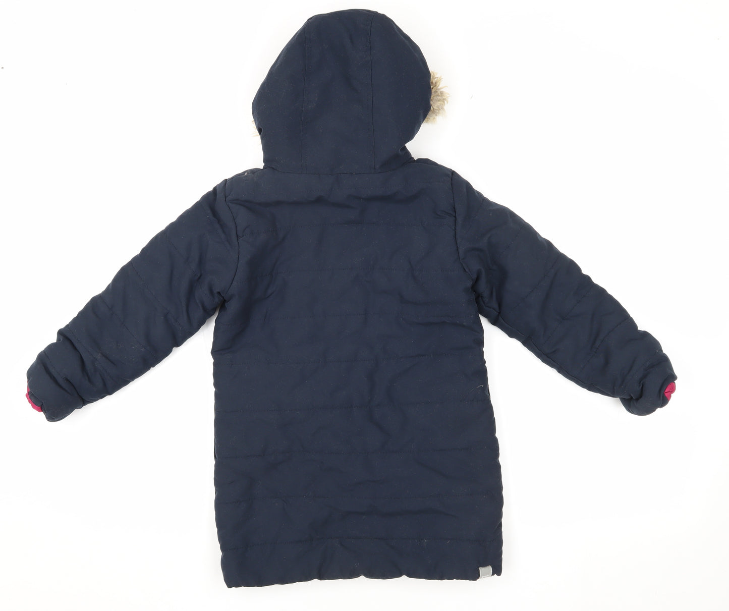 Bench Girls Blue Puffer Jacket, 5-6 Years, Hooded and Lined