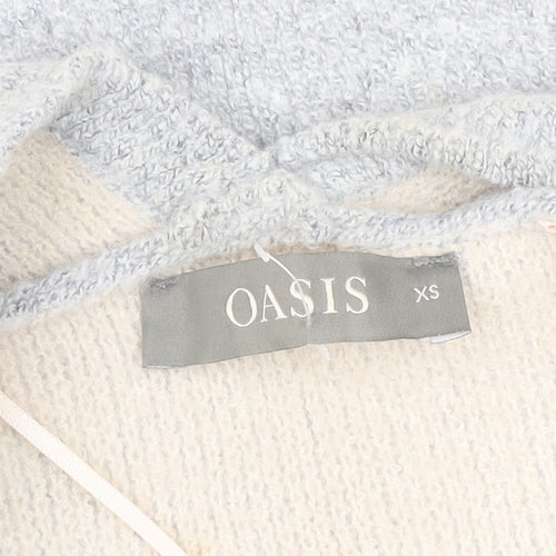Oasis Grey Women’s XS Open Front Cardigan Long Sleeve