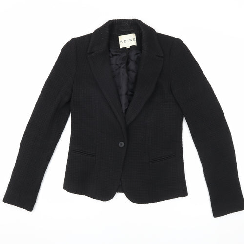 Reiss Women's Black XS Slim Fit Blazer
