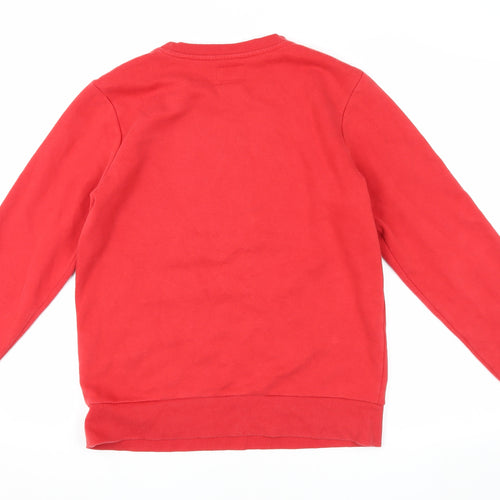 Converse Boys Red XL Pullover Sweatshirt with Logo