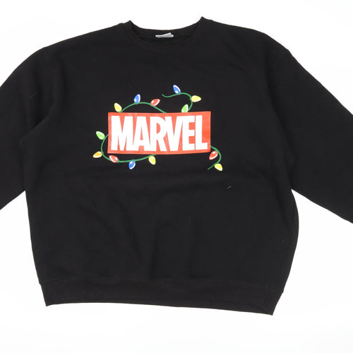 Marvel Men’s Black Christmas Sweatshirt M
