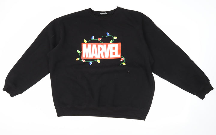 Marvel Men’s Black Christmas Sweatshirt M
