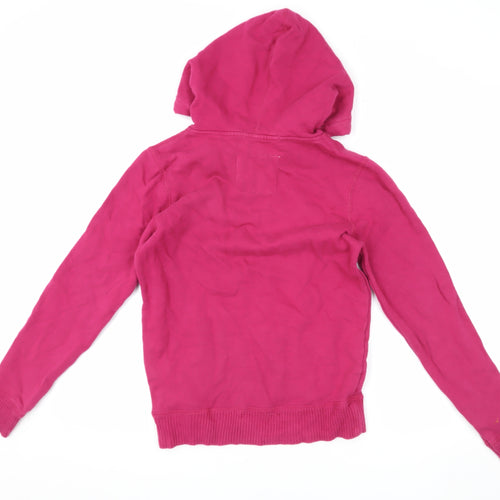 Jack Wills Women's Pink Pullover Hoodie Size 8