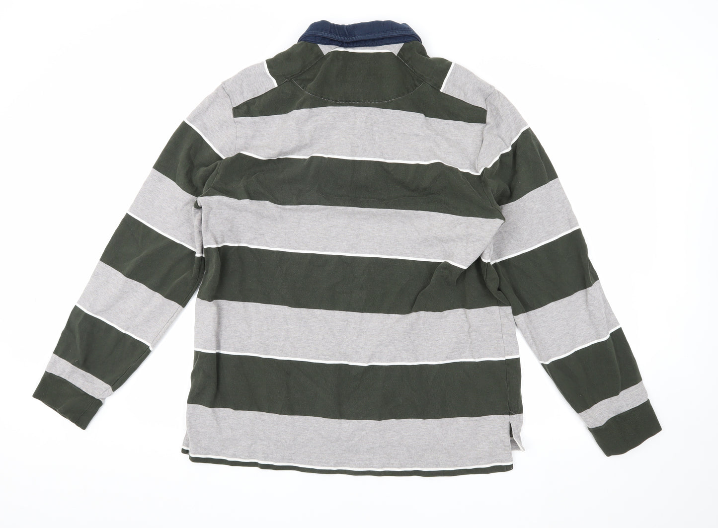 Charles Tyrwhitt Men's Grey Striped L Polo Shirt