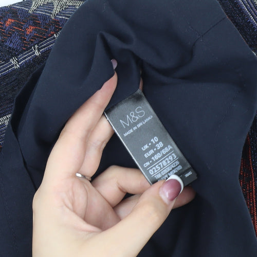 Marks and Spencer Women's Geometric Zip Skirt Size 10