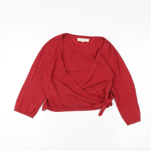 Seasalt Cornwall Women's Red Wrap Jumper - UK 6 Petite