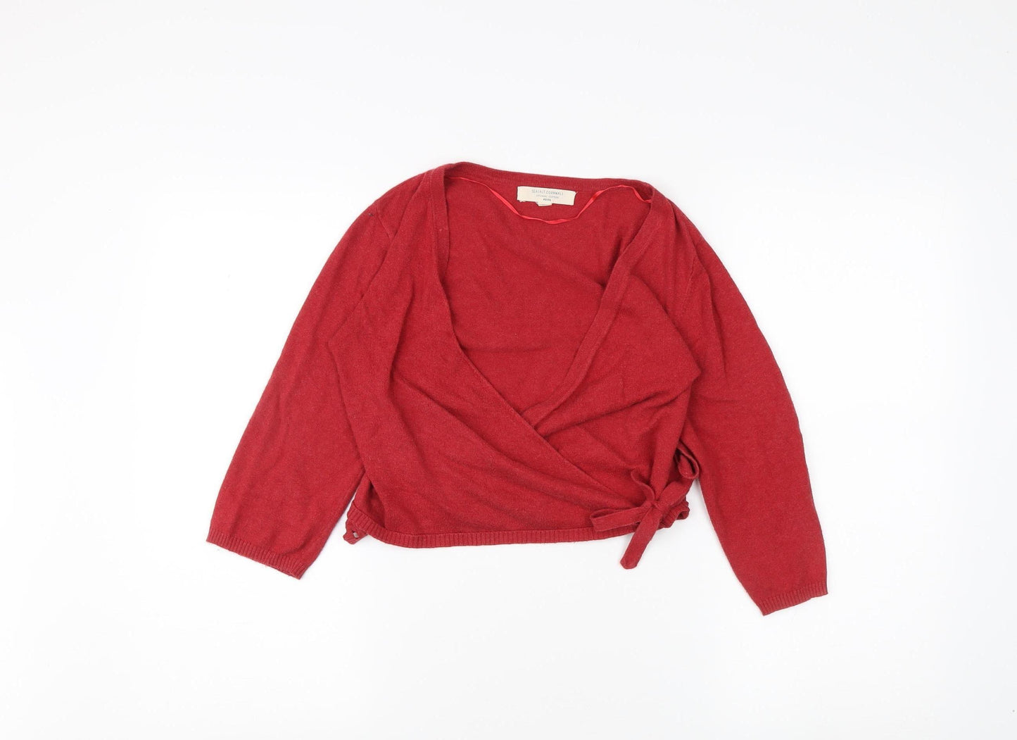 Seasalt Cornwall Women's Red Wrap Jumper - UK 6 Petite