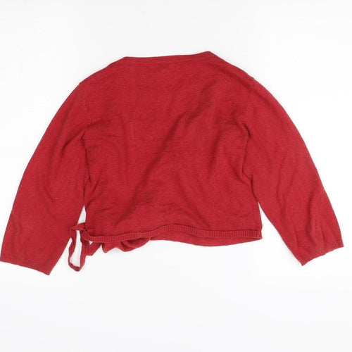 Seasalt Cornwall Women's Red Wrap Jumper - UK 6 Petite
