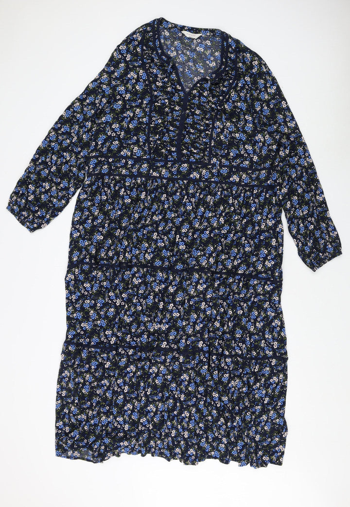 Marks and Spencer Women's Floral Viscose Shift Dress