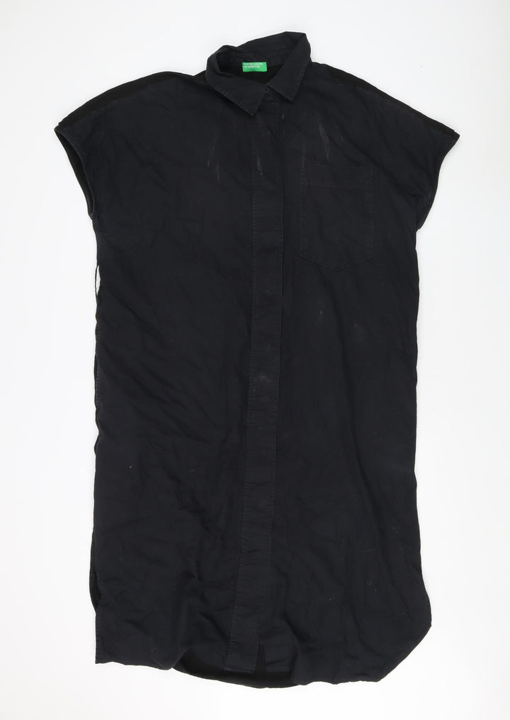 Benetton Women's Black Shirt Dress M