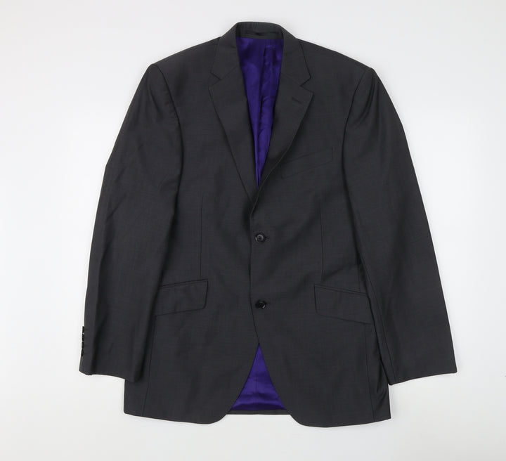 Austin Reed Men's Grey Blazer, Size 40R, Wool, Regular Fit