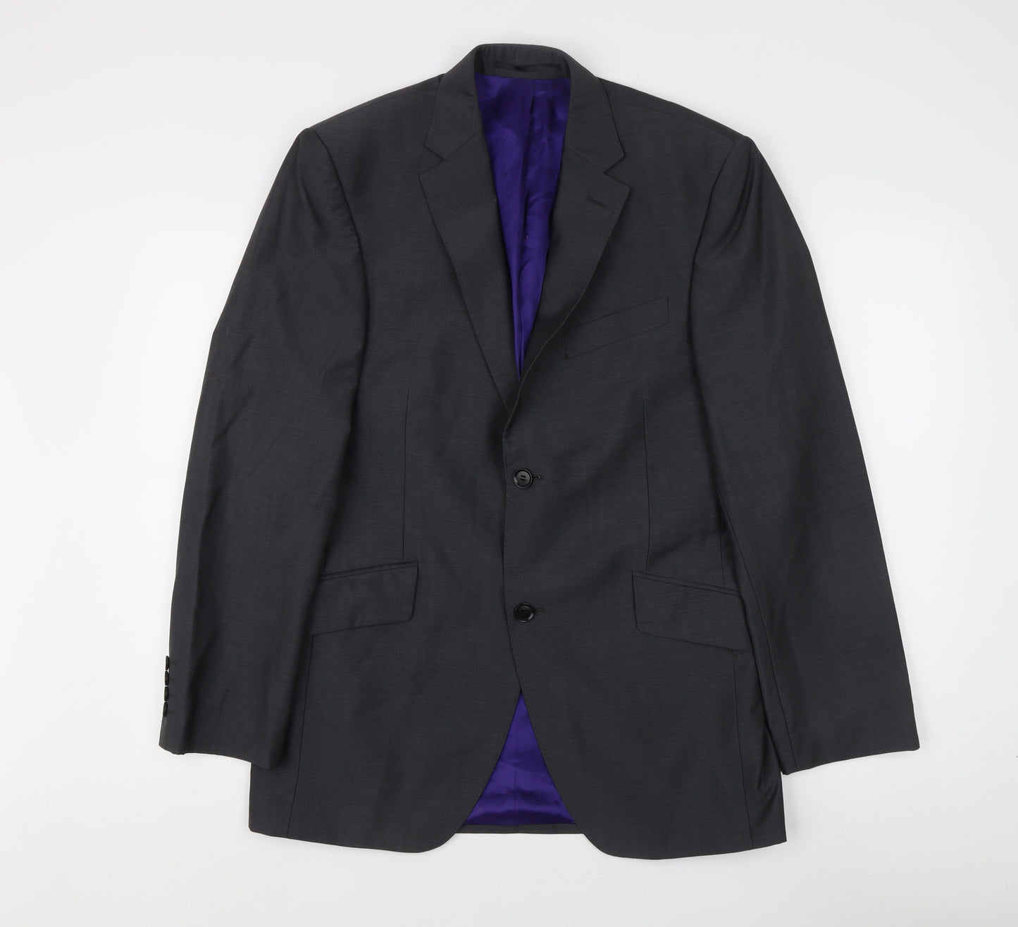 Austin Reed Men's Grey Blazer, Size 40R, Wool, Regular Fit