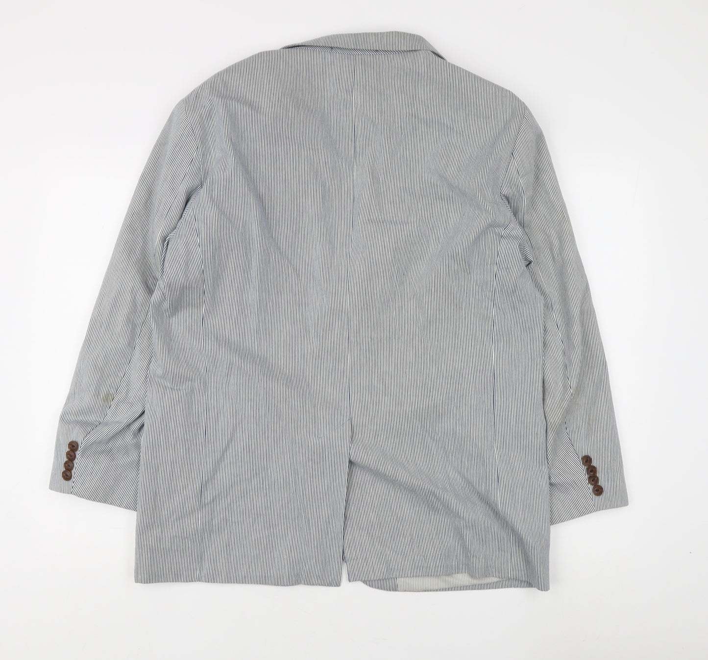 Linea Clothing Co. Men's Grey Striped XL Blazer Jacket
