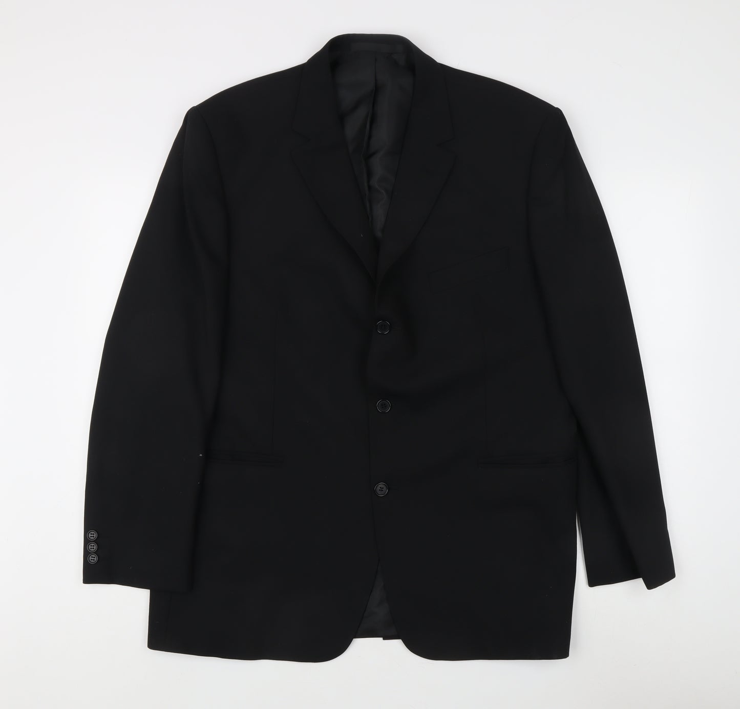 Marks and Spencer Men's Black Blazer 44R Wool Blend