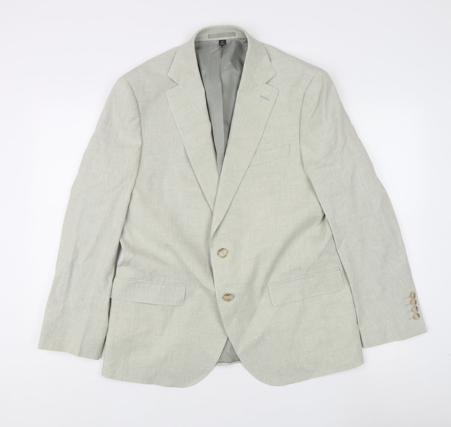 Marks and Spencer Men's Green Blazer L Regular Fit