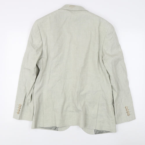 Marks and Spencer Men's Green Blazer L Regular Fit