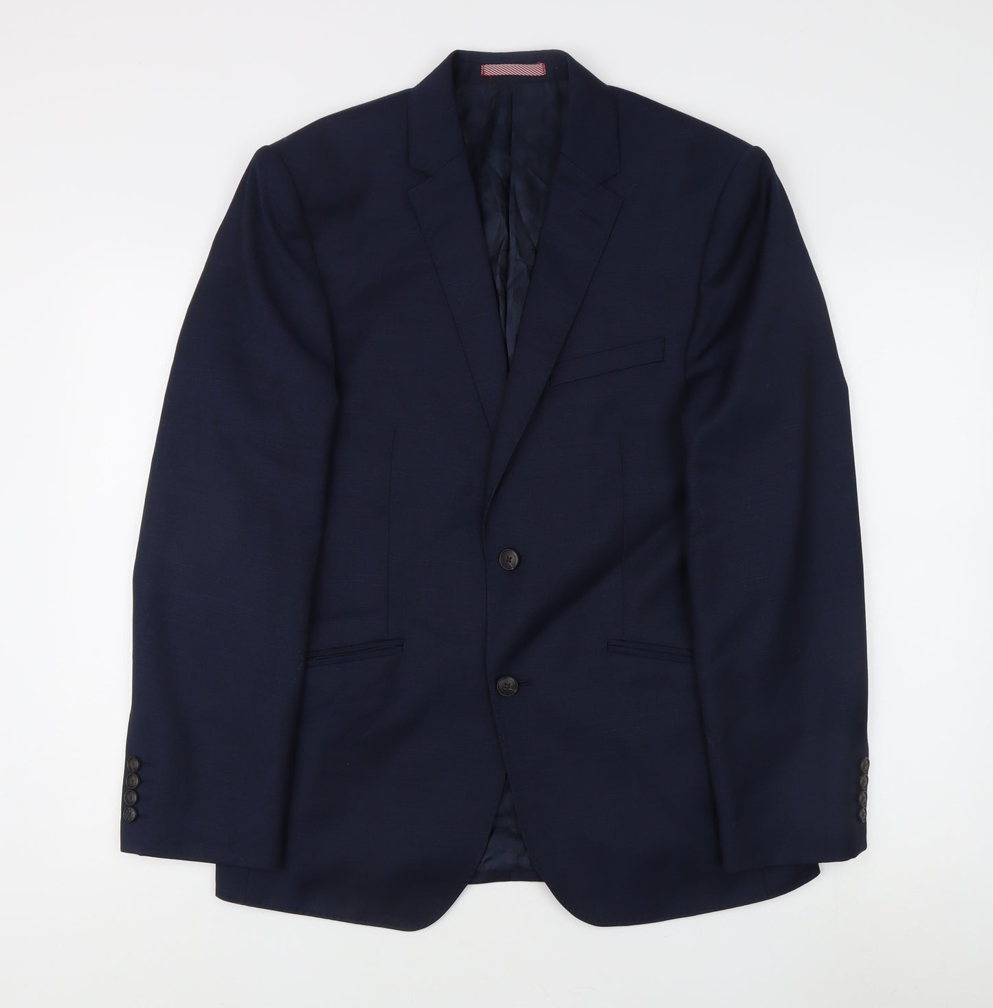 Marks and Spencer Men's Blue Wool Blazer 40R, Formal