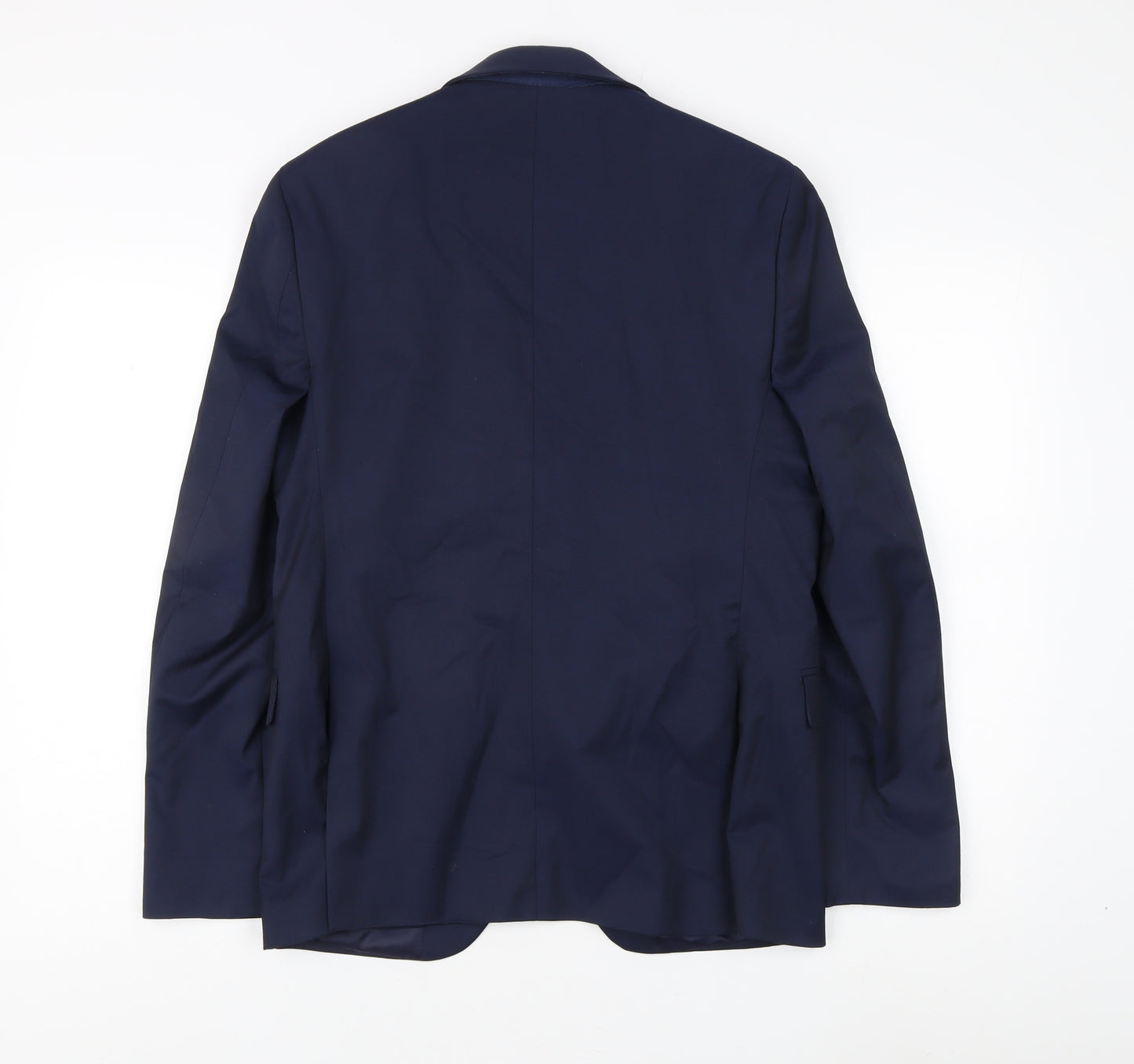 Moss Bros. Men's Blue Regular Fit Blazer 38R