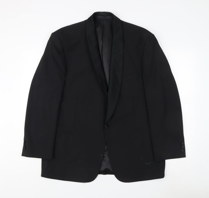 Marks & Spencer Men's Black Shawl Lapel Tuxedo Blazer 42 Short