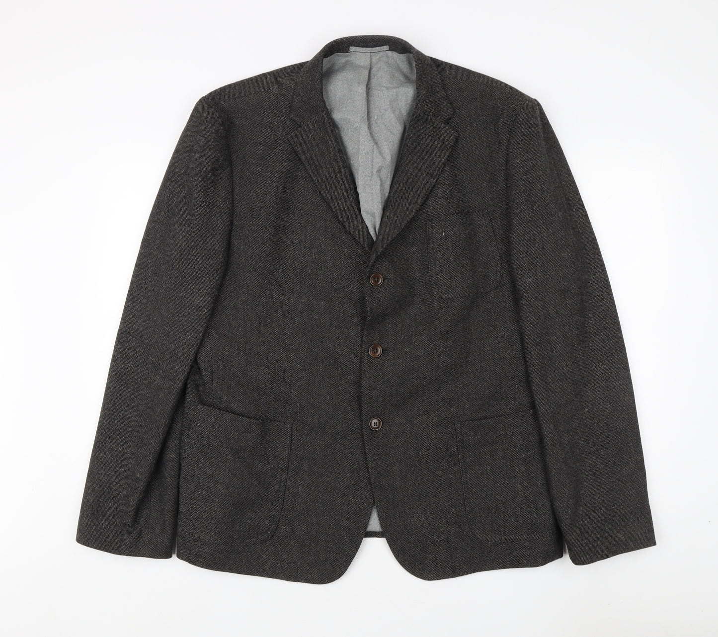 Next Men's Grey Blazer 46R Classic Wool Jacket