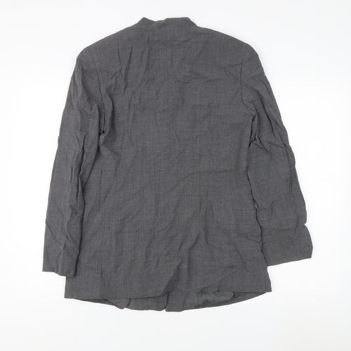 Mani Women's Grey Tweed Long Coat, Size 16