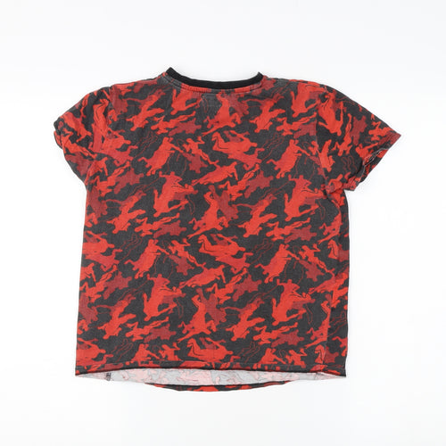 Fortnite Boys Red Camouflage T-Shirt Medium